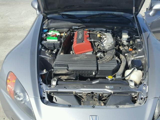 JHMAP1148YT006323 - 2000 HONDA S2000 SILVER photo 7