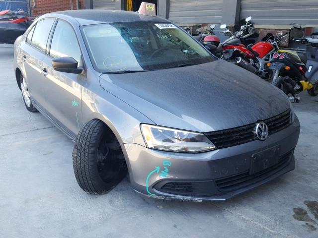 3VW2K7AJ2DM385404 - 2013 VOLKSWAGEN JETTA BASE Մոխրագույն լուսանկար 1