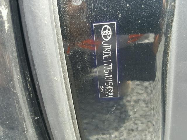 JTKDE177570154329 - 2007 TOYOTA SCION TC 黑色 照片 10