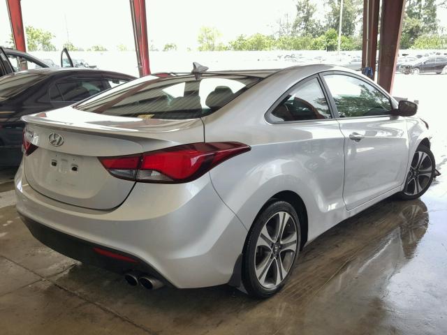 KMHDH6AH8EU029498 - 2014 HYUNDAI ELANTRA CO SILVER photo 4