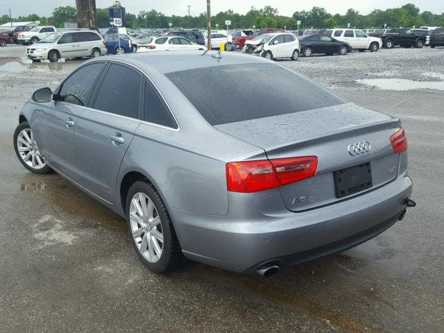 WAUDFAFC7DN077459 - 2013 AUDI A6 PREMIUM GRAY photo 3