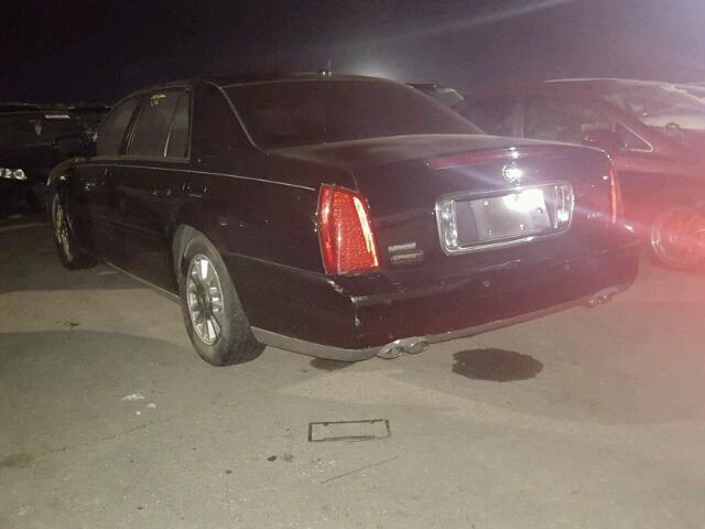 1G6KE57Y05U101240 - 2005 CADILLAC DEVILLE DH BLACK photo 3