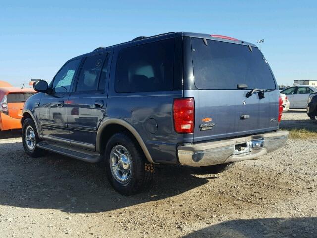 1FMRU17W42LA30272 - 2002 FORD EXPEDITION BLUE photo 3