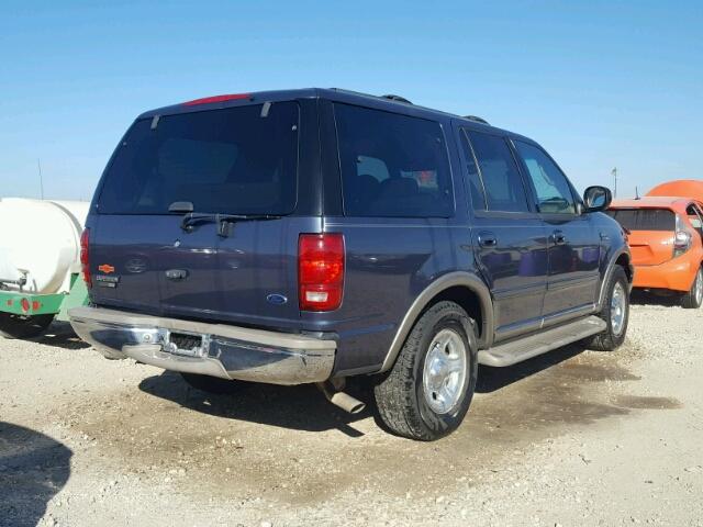 1FMRU17W42LA30272 - 2002 FORD EXPEDITION BLUE photo 4