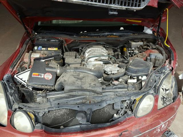 JT8BH68X9W0006389 - 1998 LEXUS GS 400 RED photo 7