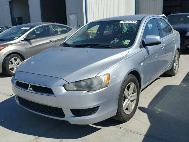 JA3AU26U39U005437 - 2009 MITSUBISHI LANCER SILVER photo 2