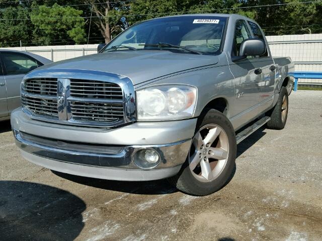 1D7HA18NX8S577615 - 2008 DODGE RAM 1500 SILVER photo 2