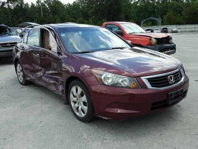 1HGCP26878A054372 - 2008 HONDA ACCORD EXL RED photo 1