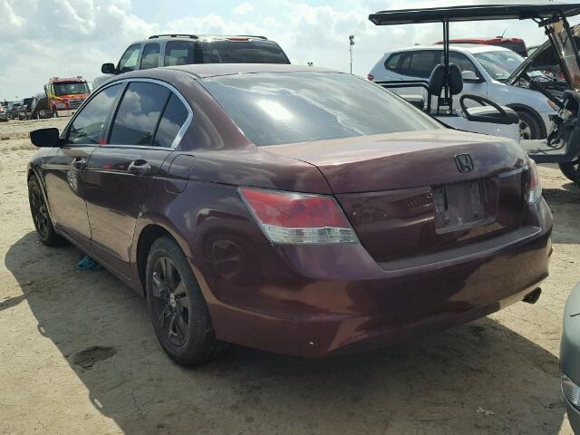 1HGCP264X9A170051 - 2009 HONDA ACCORD LXP MAROON photo 3