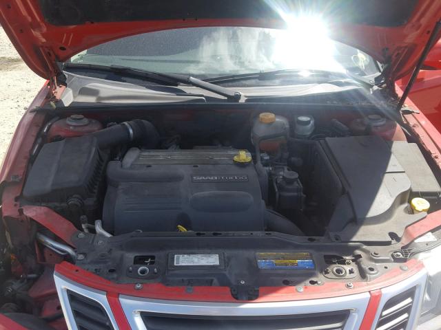 YS3FA5MY5A1617810 - 2010 SAAB 9-3 2.0T RED photo 7