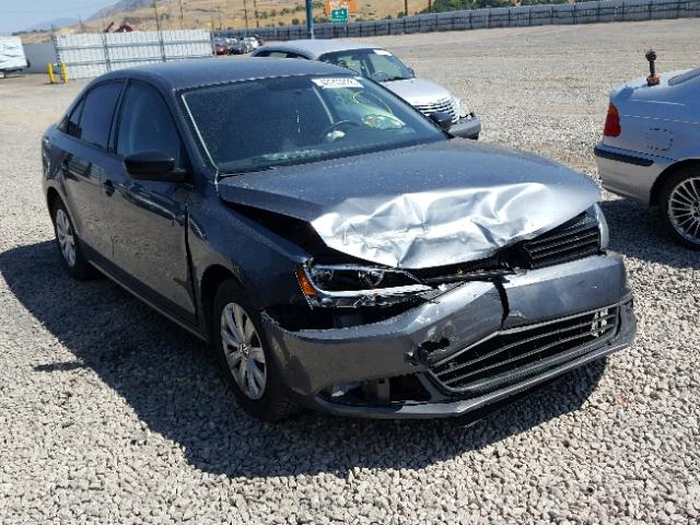 3VW1K7AJ8EM397652 - 2014 VOLKSWAGEN JETTA BASE Մոխրագույն լուսանկար 1