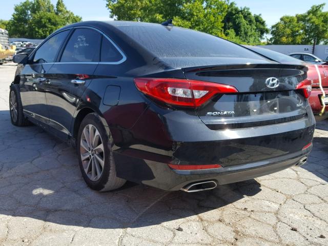 5NPE34AF8HH547006 - 2017 HYUNDAI SONATA SPO BLACK photo 3