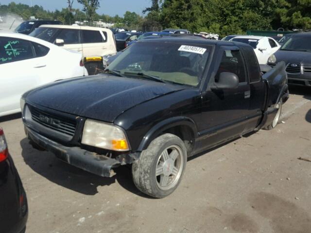 1GTCS19W3W8539890 - 1998 GMC SONOMA BLACK photo 2