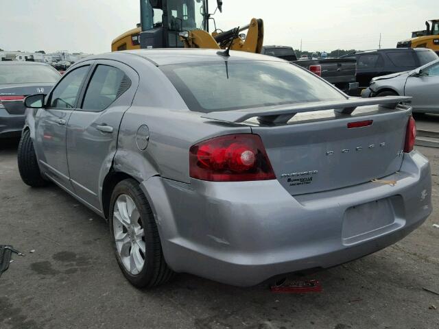 1C3CDZBG3DN562746 - 2013 DODGE AVENGER R/ SILVER photo 3