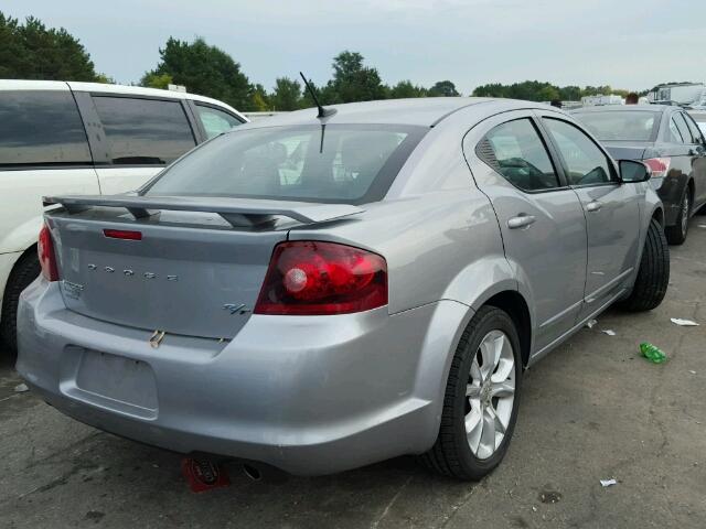 1C3CDZBG3DN562746 - 2013 DODGE AVENGER R/ SILVER photo 4