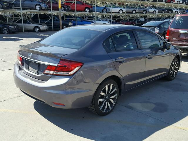 19XFB2F97EE043755 - 2014 HONDA CIVIC EXL 灰色 照片 4