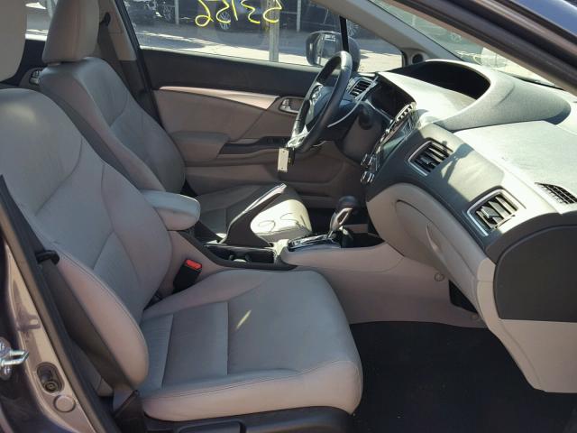 19XFB2F97EE043755 - 2014 HONDA CIVIC EXL 灰色 照片 5