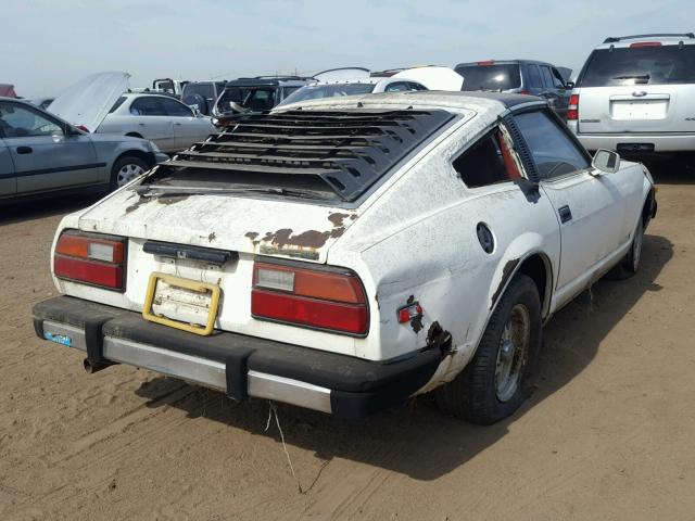 JN1HZ04S1BX262949 - 1981 DATSUN 280ZX WHITE photo 4