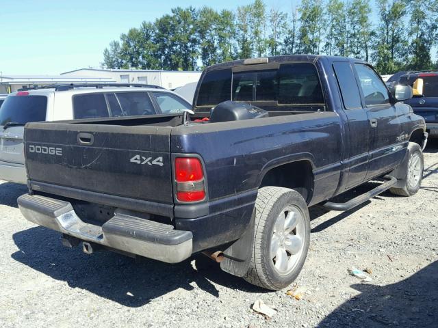 1B7HF13Y1XJ565127 - 1999 DODGE RAM 1500 BLUE photo 4