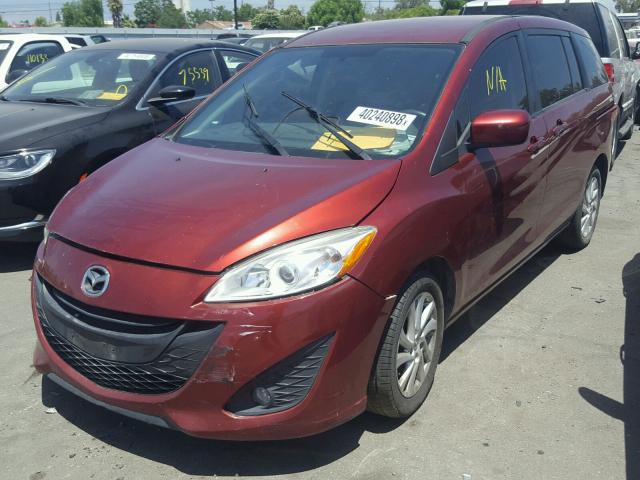 JM1CW2BL7C0144616 - 2012 MAZDA 5 MAROON photo 2