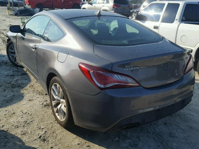 KMHHT6KD5DU082007 - 2013 HYUNDAI GENESIS CO GRAY photo 3