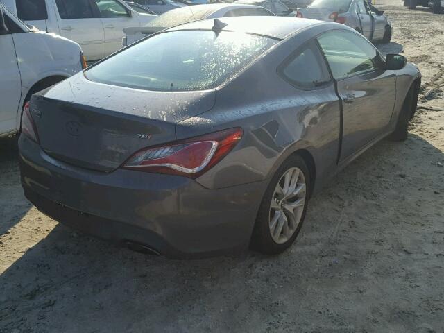 KMHHT6KD5DU082007 - 2013 HYUNDAI GENESIS CO GRAY photo 4