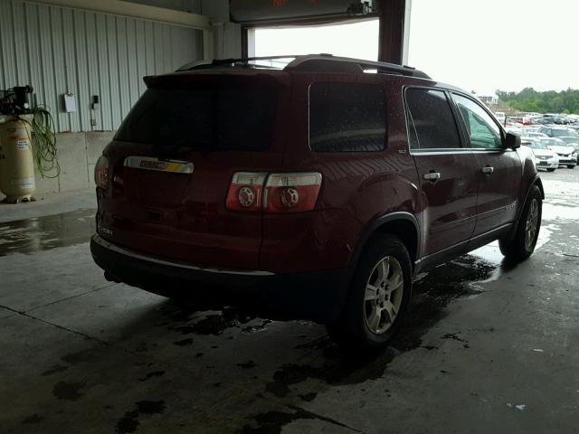 1GKER237X8J173616 - 2008 GMC ACADIA SLT წითელი ფოტო 4