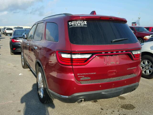 1C4SDJET6EC438579 - 2014 DODGE DURANGO CI RED photo 3