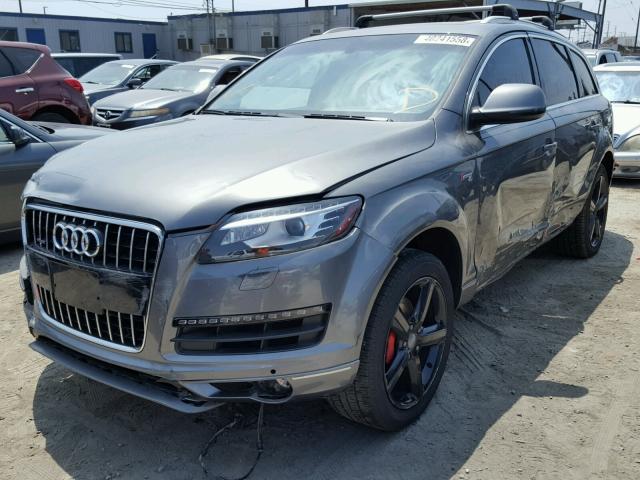 WA1DGAFEXED012480 - 2014 AUDI Q7 PRESTIG GRAY photo 2