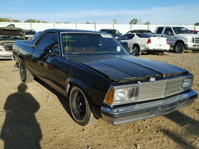 1W80HAD452590 - 1980 CHEVROLET EL CAMINO BLACK photo 1