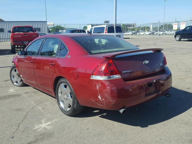 2G1WD58C489193869 - 2008 CHEVROLET IMPALA SUP 红色 照片 3