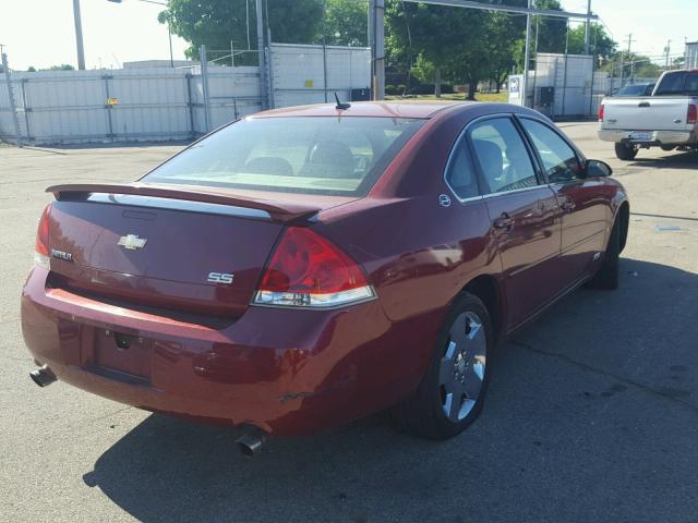 2G1WD58C489193869 - 2008 CHEVROLET IMPALA SUP 红色 照片 4