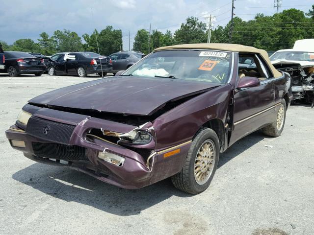 1C3EU4534SF674712 - 1995 CHRYSLER LEBARON GT MAROON photo 2