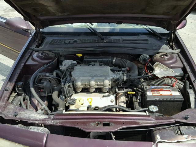 1C3EU4534SF674712 - 1995 CHRYSLER LEBARON GT MAROON photo 7