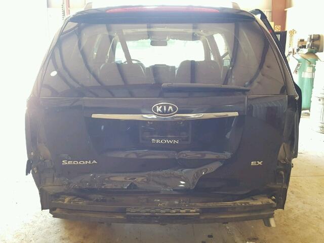 KNDMH4C71C6498396 - 2012 KIA SEDONA EX BLACK photo 9