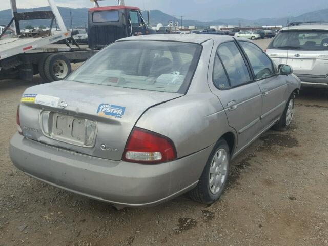 3N1CB51D8YL004580 - 2000 NISSAN SENTRA BAS SILVER photo 4