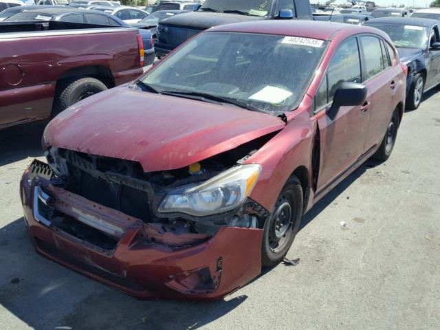 JF1GPAA60D2832151 - 2013 SUBARU IMPREZA BA RED photo 2