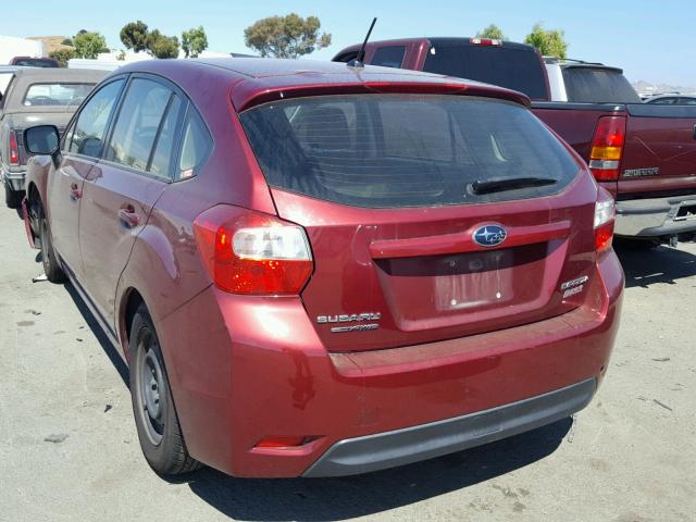 JF1GPAA60D2832151 - 2013 SUBARU IMPREZA BA RED photo 3