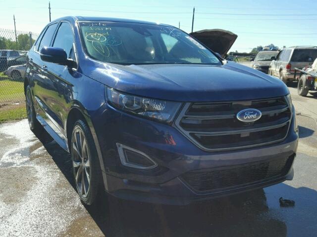 2FMPK4AP7GBB17574 - 2016 FORD EDGE BLUE photo 1