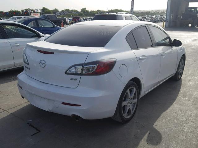 JM1BL1W56B1415958 - 2011 MAZDA 3 S WHITE photo 4