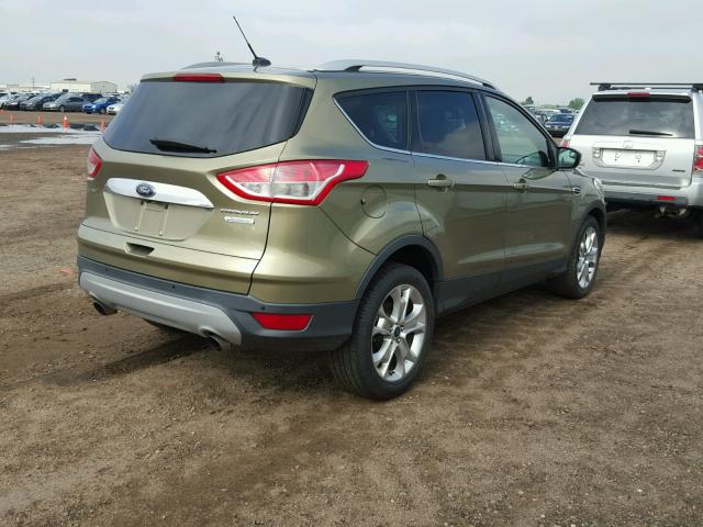 1FMCU0JX5EUB49609 - 2014 FORD ESCAPE TIT GREEN photo 4