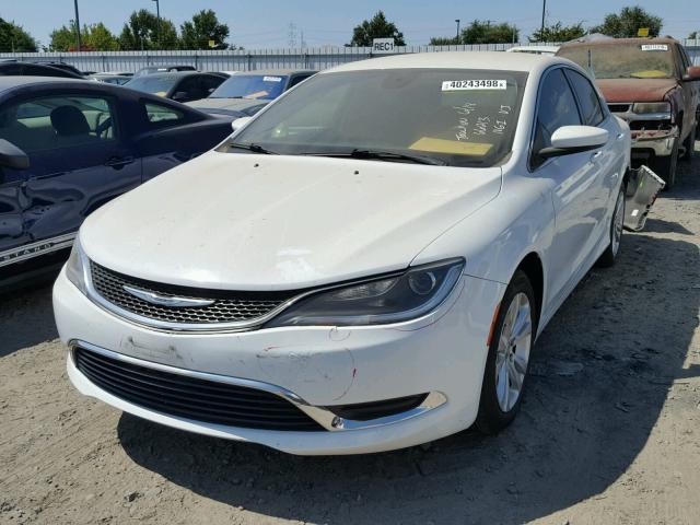 1C3CCCAB5FN503464 - 2015 CHRYSLER 200 LIMITE WHITE photo 2