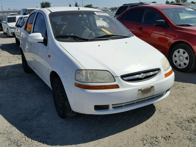 KL1TD526X4B125220 - 2004 CHEVROLET AVEO WHITE photo 1