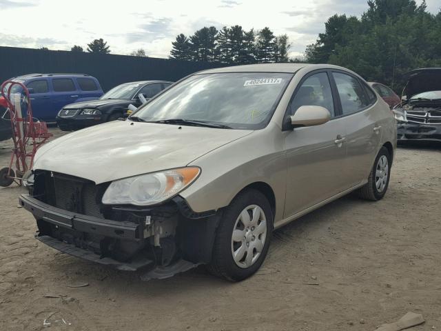 KMHDU46D37U086779 - 2007 HYUNDAI ELANTRA GL GOLD photo 2