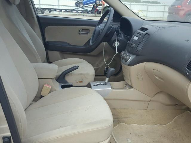 KMHDU46D37U086779 - 2007 HYUNDAI ELANTRA GL GOLD photo 5