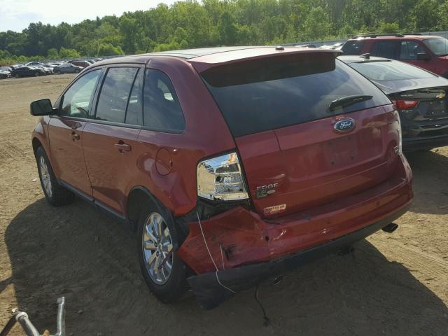 2FMDK49C47BA96705 - 2007 FORD EDGE SEL P RED photo 3