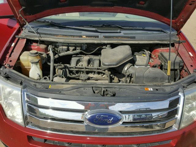 2FMDK49C47BA96705 - 2007 FORD EDGE SEL P RED photo 7