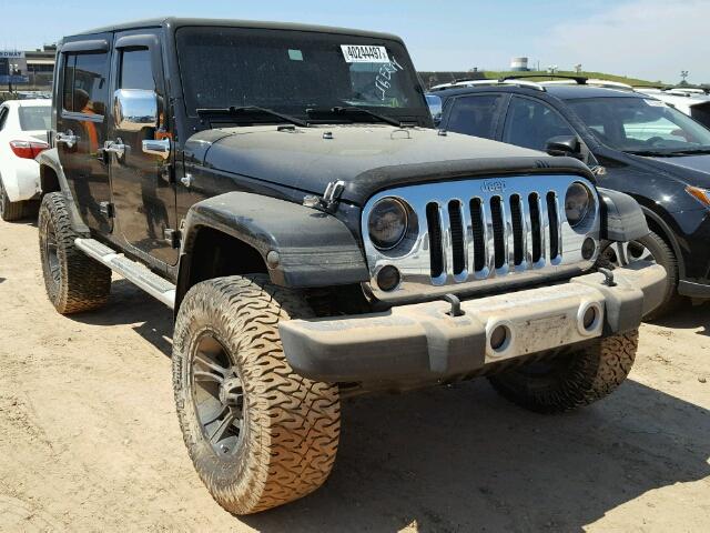 1C4BJWEG1CL226369 - 2012 JEEP WRANGLER U BLACK photo 1