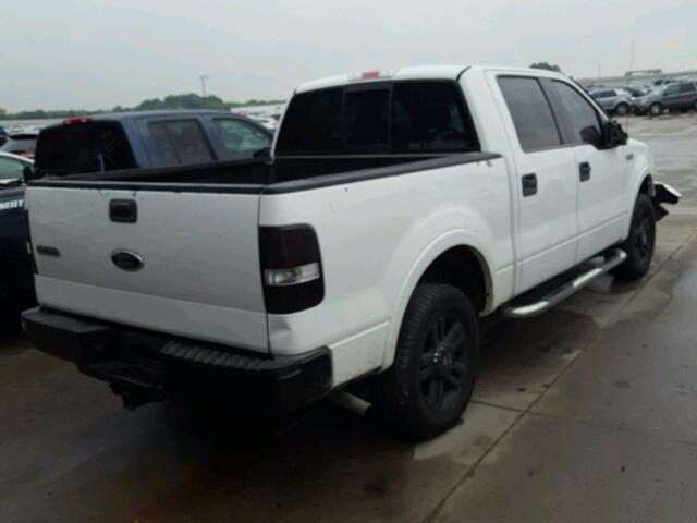 1FTPW12525FA74312 - 2005 FORD F150 SUPER WHITE photo 4