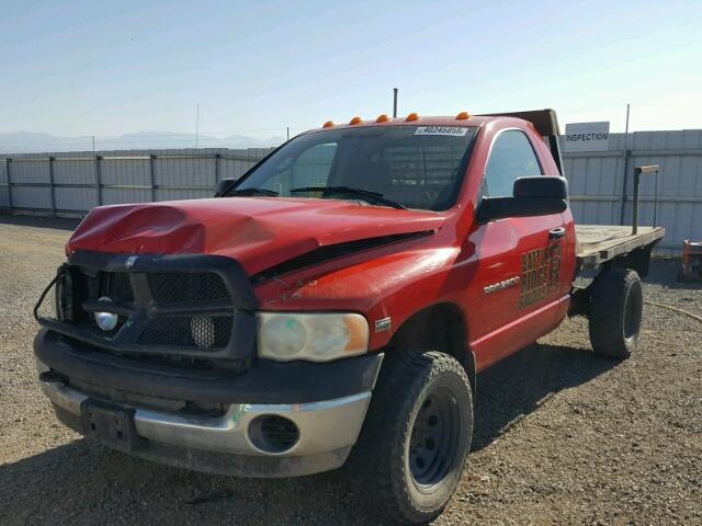 3D3KU26D83G761630 - 2003 DODGE RAM 2500 S RED photo 2